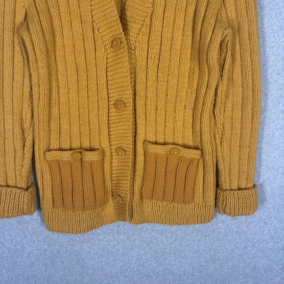 Cozy Mustard Cardigan Sweater - Picture 3 of 10